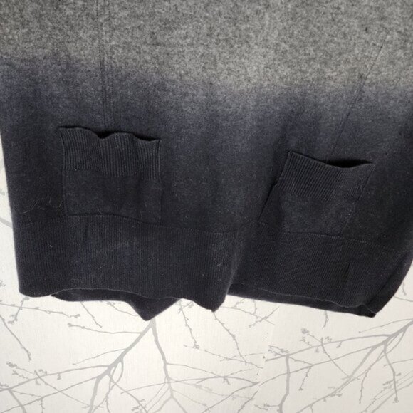 Soleil Ombre Dip Dye 100% Cashmere Knit Button Back Tunic Sweater - Picture 2 of 7